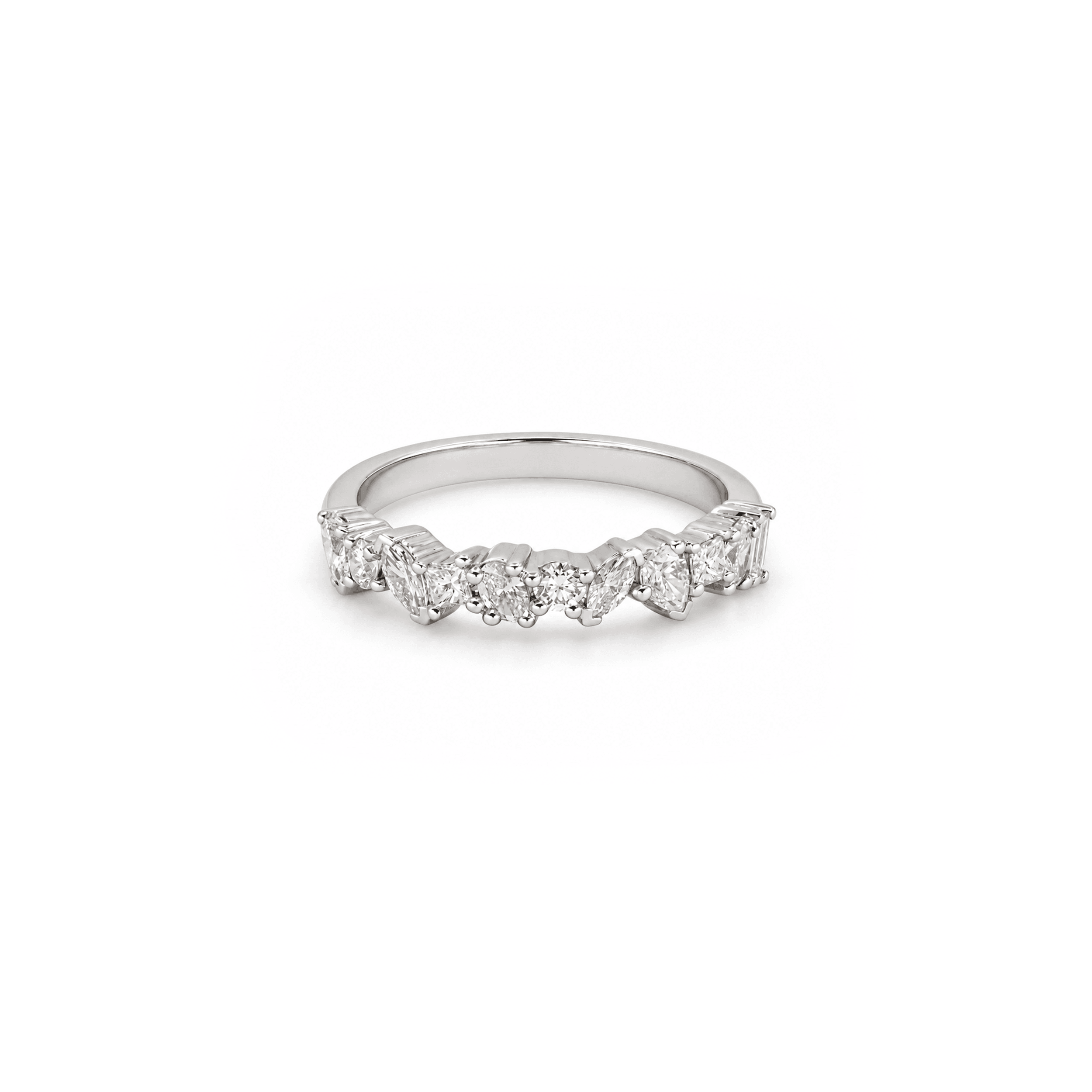 0.6cttw Fancy Cut Diamond Statement Band
