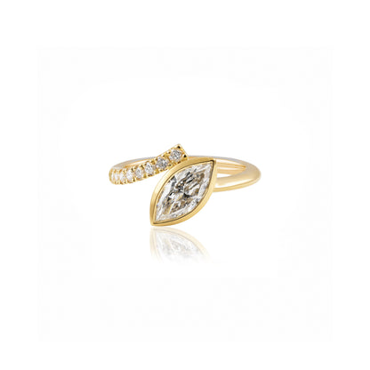 Marquise half swept diamond Ring