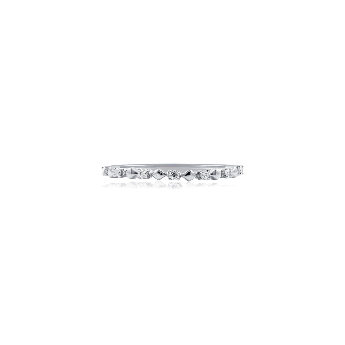 Fine White Gold Diamond Dress Ring