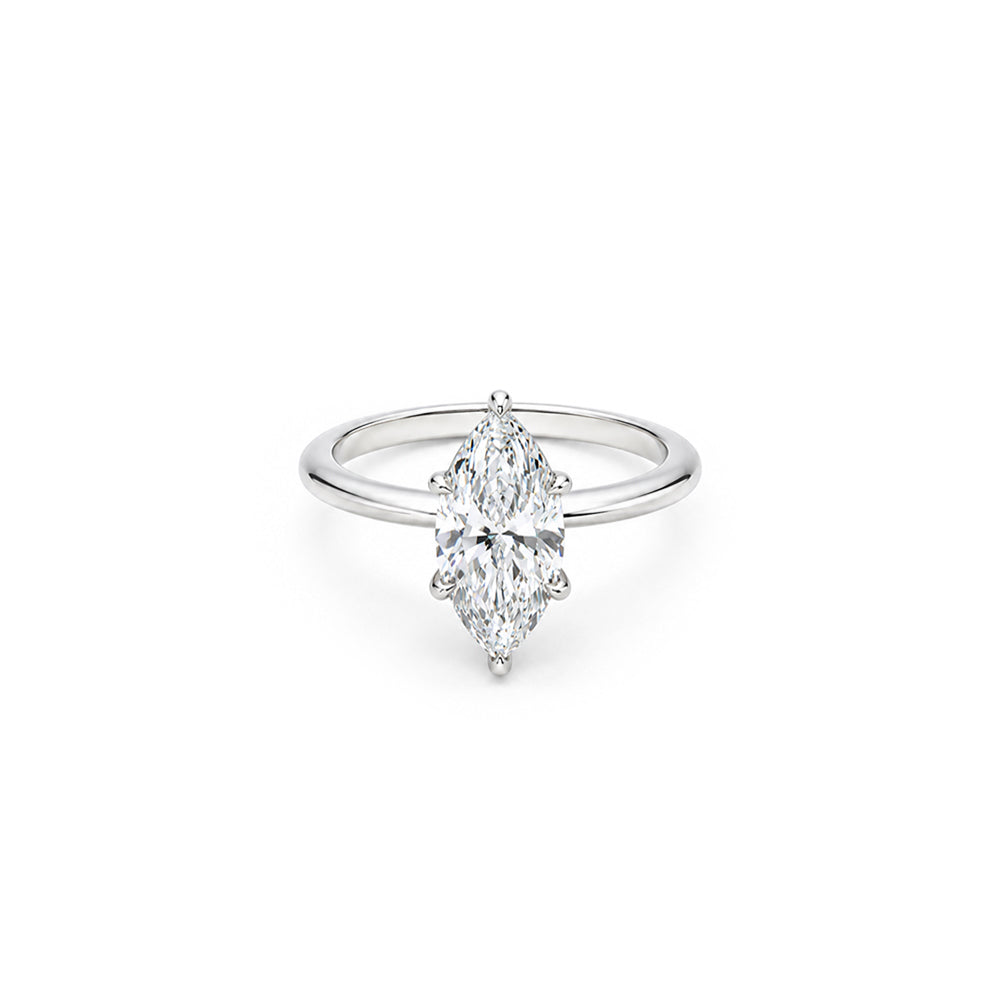 2ct Marquise Solitaire in Platinum