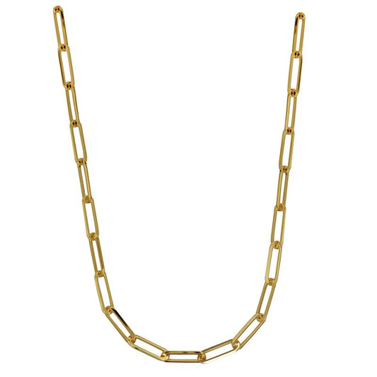 9ct YG Paperclip Chain