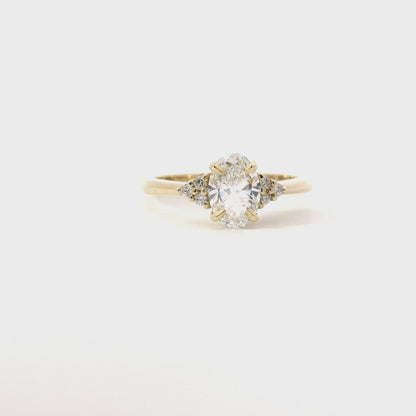 Oval Diamond Illusion Trilogy Ring