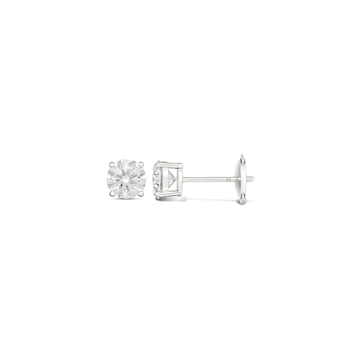 18ct White Gold 2.00ct Diamond Stud Earrings
